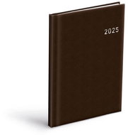 Weekly diary 2025 PVC dark brown - Planner