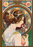 Daily diary FSC A5 en/en 2025 ART Mucha - Planner