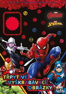 Třpytivé vyškrabávací obrázky Marvel - Kniha
