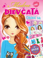 Módne dievčatá Obleč sa - Dětské samolepky