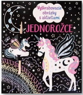 Vyškrabovacie obrázky s aktivitami Jednorožce - Kniha