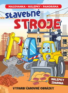 Stavebné stroje panoráma: Vyfarbi čarovné obrázky - Kniha