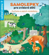Samolepky pro zvídavé děti Zvířata a jejich mláďata - Kniha