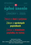 Aktualizácia I/1 2025 – daňové a účtovné zákony - Kniha
