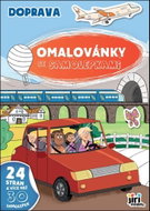 A4 colouring book with stickers Transport - Colouring Book