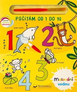 Malování vodou Počítám od 1 do 10 - Malování vodou