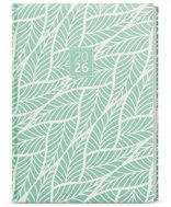 BALOUŠEK Print Adam Lamino daily Leaves 2026, B6, 12 × 16,5 cm - Planner
