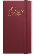 BALOUŠEK TISK Luxi 2026 A5 weekly pocket, burgundy - Planner