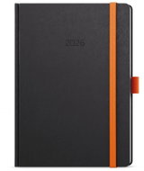 BALOUŠEK Print Oskar Nora weekly 2026, orange, A5, 14,3 × 20,5 cm - Planner