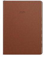 BALOUŠEK TISK Maxim daily 2026, brown, B5, 17,5 × 24 cm - Planner