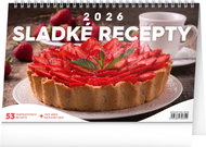 NOTIQUE Sweet recipes 2026, 23.1 x 14.5 cm - Desk Calendar