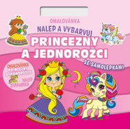 Omalovánka Nalepuj a vybarvuj! Princezny a jednorožci - Colouring Book