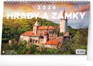 NOTIQUE Castles and palaces 2026, 23.1 x 14.5 cm - Desk Calendar