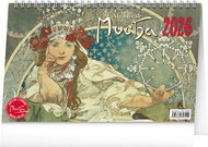 NOTIQUE Alfons Mucha 2026 - Desk Calendar