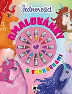 Omalovánky s voskovkami Jednorožci - Kniha