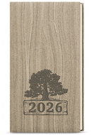 BALOUŠEK Weekly diary 2026 Jakub Wood pocket light brown - Planner