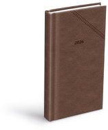 MFP Diary 2026 D802 PU dark brown 90 × 170 mm - Planner
