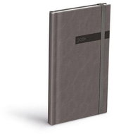 MFP Diary 2026 T806 PU with elastic band gray 90 × 170 mm - Planner