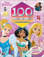 100 samolepiek s maľovankami Princezné - Kniha