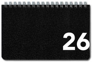 BOBO Weekly diary 160 × 100 mm, black - Planner