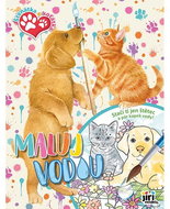 Paint with water A4 Puppies and kittens - Water Painting