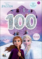 100 metalických samolepek s omalovánkovými listy Ledové království - Kniha