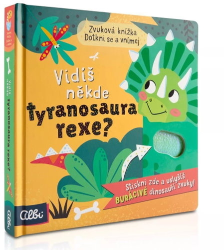 T-rex Hmatové zvukové leporelo - Kniha - Main image