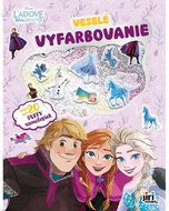 Veselé vyfarbovanie so super samolepkami Ľadové kráľovstvo - Kniha