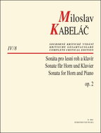 Sonáta pro lesní roh a klavír op. 2 - Kniha