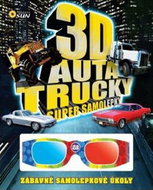 3D Auta, Trucky super samolepky: Zábavné samolepkové úkoly - Kniha