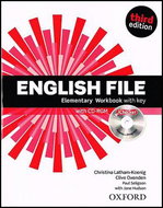 English File Third Edition Elementary Workbook with key + iChecker CD-ROM - Kniha