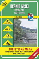 Beskid Niski Stredná časť 1:50 000: 161 Turistická mapa - Kniha