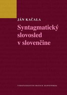 Syntagmatický slovosled v slovenčine - Kniha