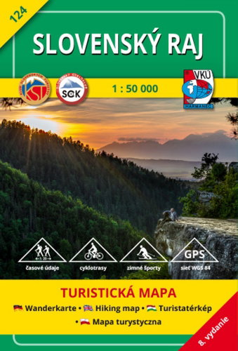 Slovenský raj 1 : 50 000: 124 Turistická mapa - Kniha - Main image