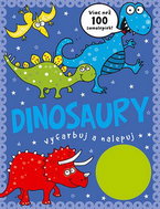 Dinosaury vyfarbuj a nalepuj: Viac než 100 samolepiek! - Kniha