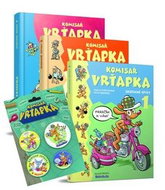 Balíček 4ks Komisař Vrťapka 3knihy +Plaketa s odznáčkami: Komisař Vrťapka 1.díl + 2.díl + 3.díl + Pl - Kniha