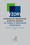 Vzory zakládacích dokumentů, právních jednání ve vztahu k obchodním korporacím - Kniha