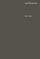 Apofthegmata 1983–1990 - Kniha