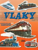 Vlaky: Uvnitř více než 50 samolepek - Kniha