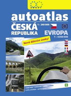 Autoatlas ČR 1:240 000 + Evropa 1:4 000 000 - Kniha
