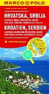 Chorvatsko, Srbsko, Slovinsko, Bosna 1:800 000: Hrvatska Srbija Kroatien Serbien - Kniha