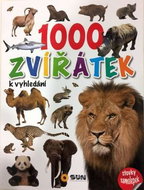 1000 zvířátek k vyhledání: stovky samolepek - Kniha