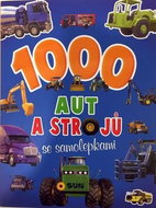 1000 aut a strojů se samolepkami - Kniha