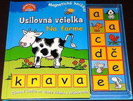 Usilovná včielka Na farme: Magnetická knižka krava - Kniha
