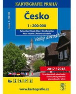 Česko Velký autoatlas 1:200 000: 2017/2018 - Kniha