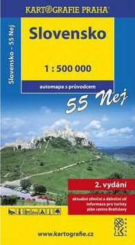 Slovensko 55 Nej 1:500 000: automapa s průvodcem - Kniha - Main image