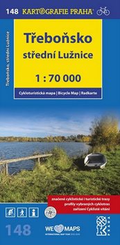 Třeboňsko,střední Lužnice 1:70 000: cyklomapa - Kniha - Main image