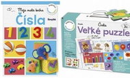 Veľké puzzle Čísla BOX - Kniha