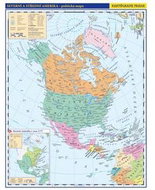 Severní a Střední Amerika příruční politická mapa: 1 : 33 000 000 - Kniha