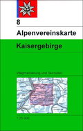 Kaisergebirge 1:25 000: Alpenvereinskarte 8 - Kniha